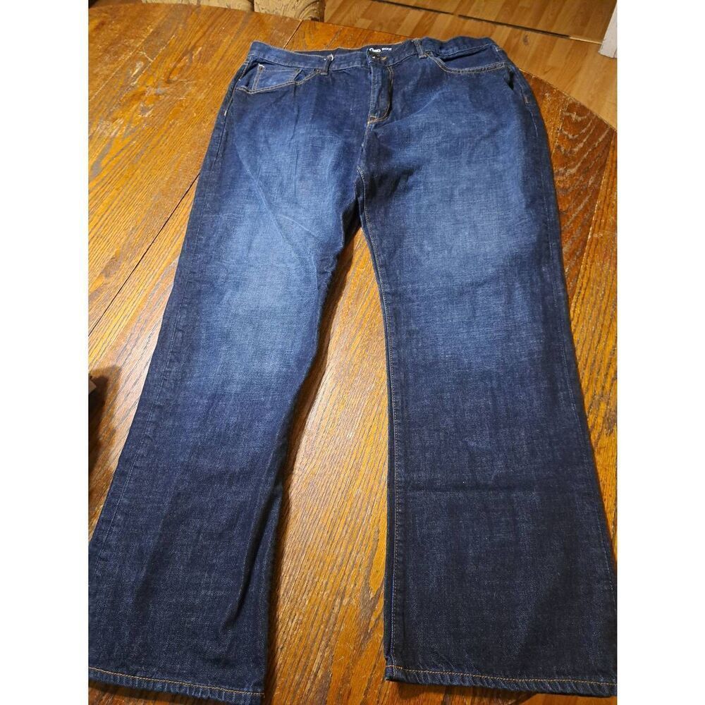 40x32 Gap Blue Dark Wash Bootcut Denim Blue Jeans Cotton Pockets Belt Loops